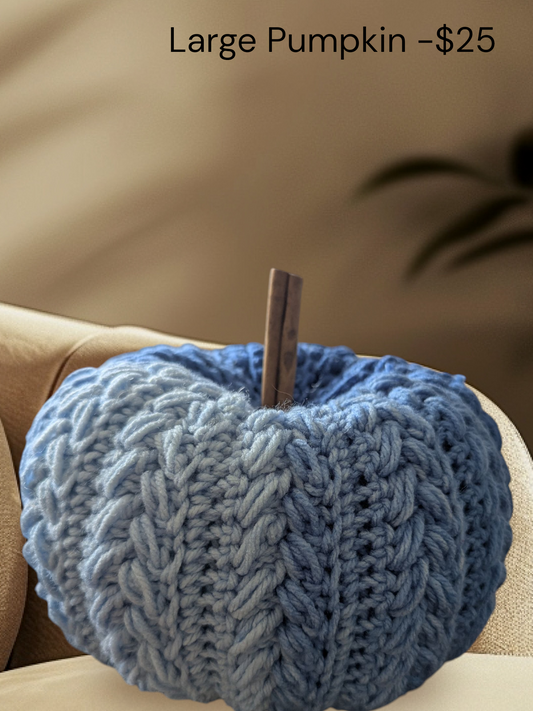 Crochet Wheat Stitch Pumpkins