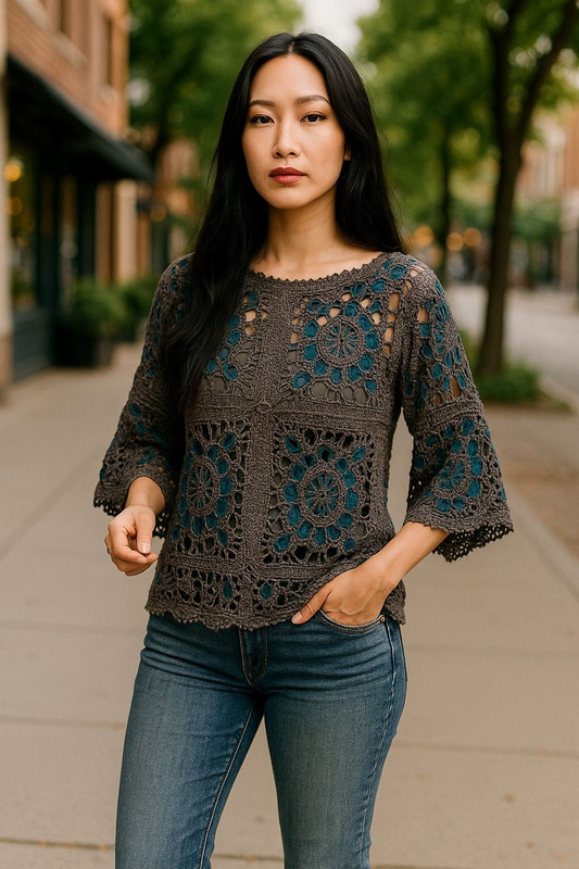 The Clas Granny Square Top
