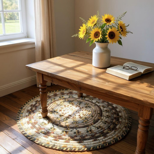 Sunflower Fields Jelly Roll Rug